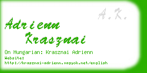 adrienn krasznai business card